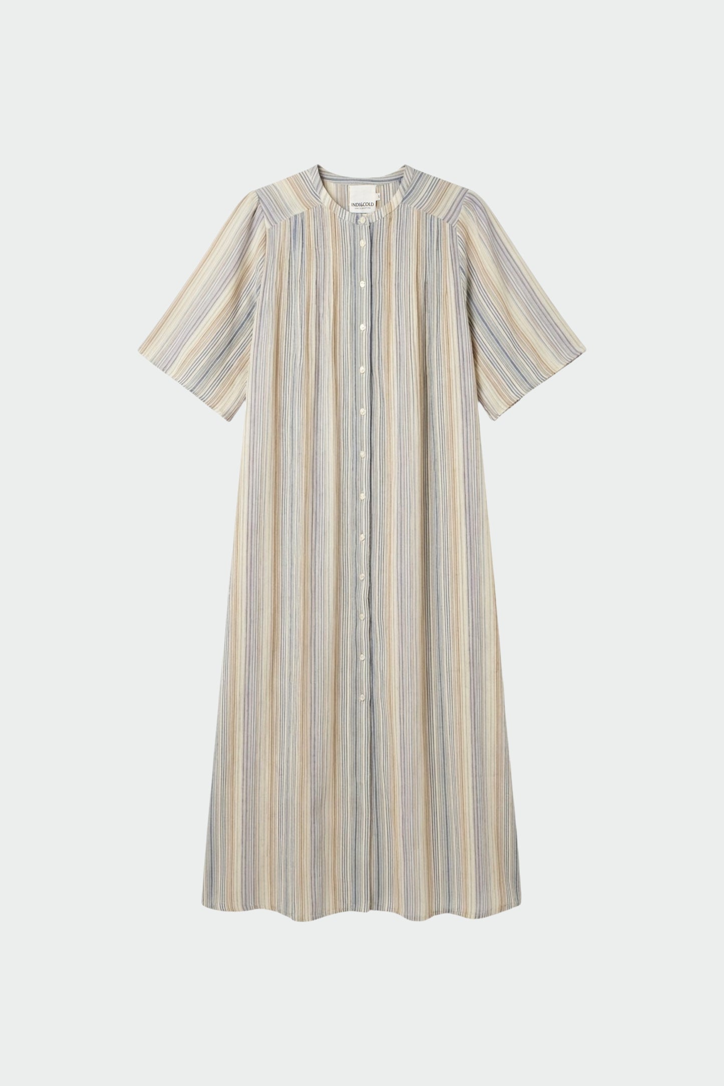 VESTIDO RAYAS DOBLE GASA