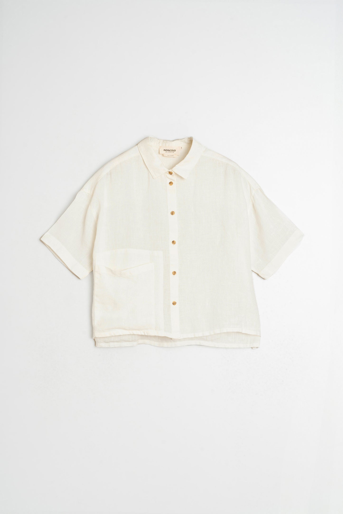 CAMISA CROP LINO
