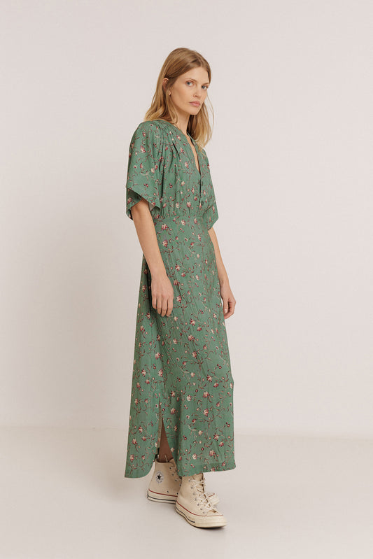 VESTIDO LARGO ESTAMPADO FLORAL 5