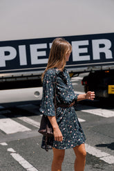 VESTIDO CAMISERO ESTAMPADO FLORAL