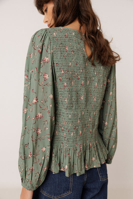 BLUSA SMOCK ESTAMPADO FLORAL 5