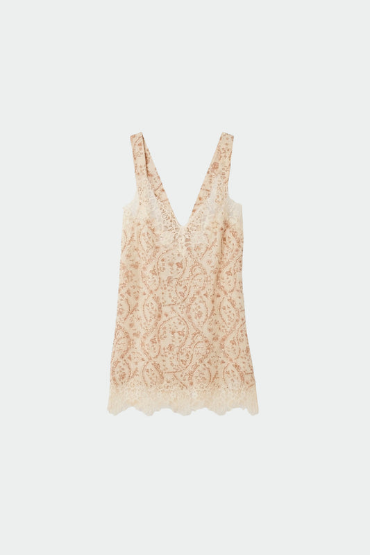 VINTAGE-PRINT LINGERIE TOP 4