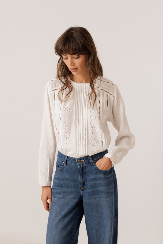 BLOUSE ROMANTIQUE DOUBLE GAZE 2