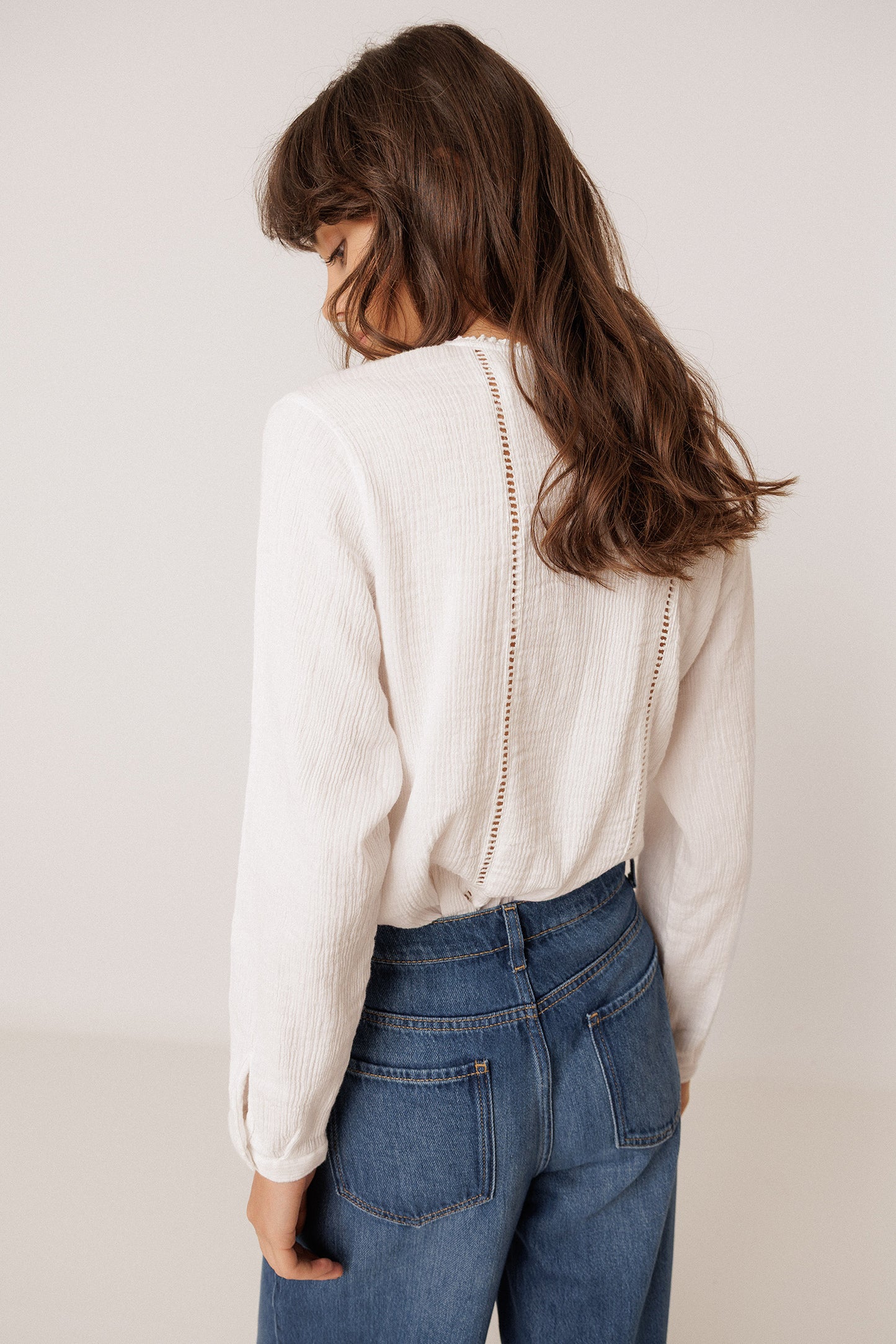 BLOUSE ROMANTIQUE DOUBLE GAZE