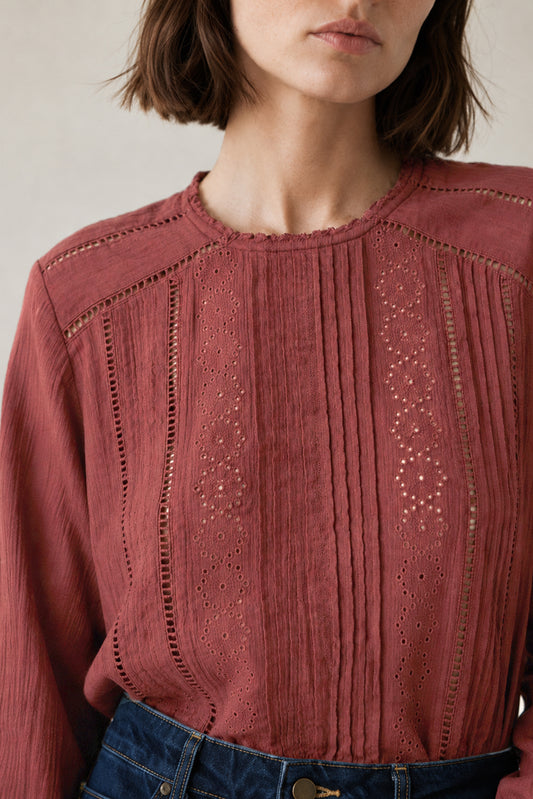 BLUSA ROMÁNTICA DOBLE GASA 2