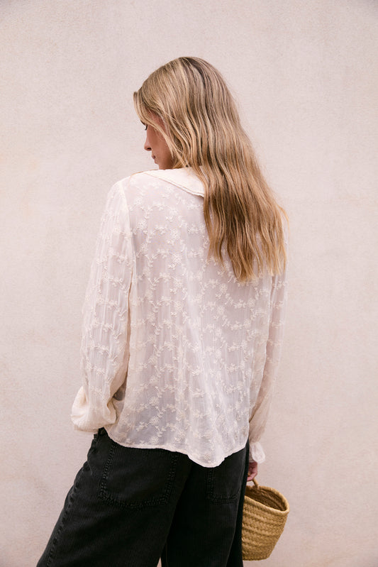 EMBROIDERED ROMANTIC RUFFLE SHIRT 4
