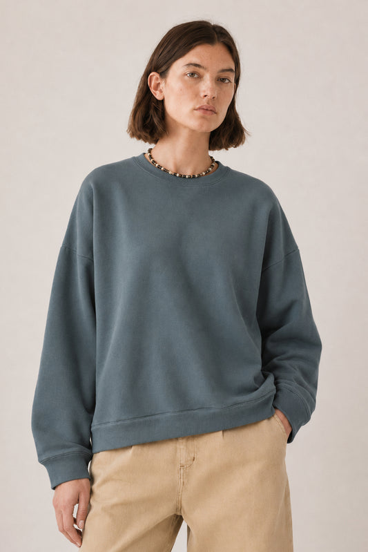BASIC PLEATED SWEATSHIRT 1