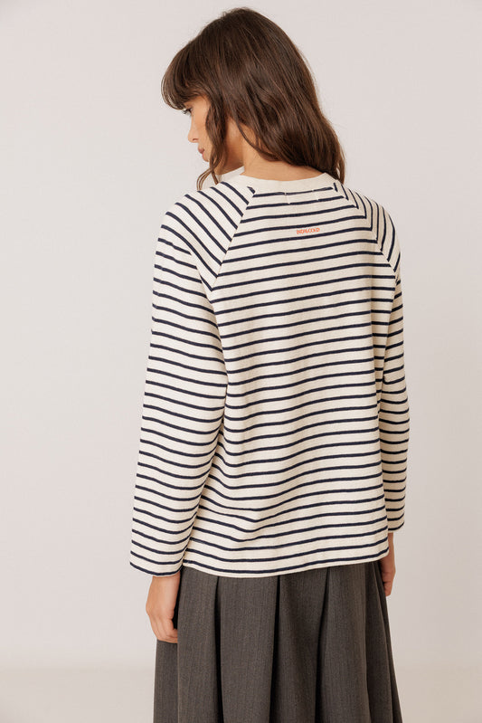 STRIPED TERRYCLOTH SWEATSHIRT 4