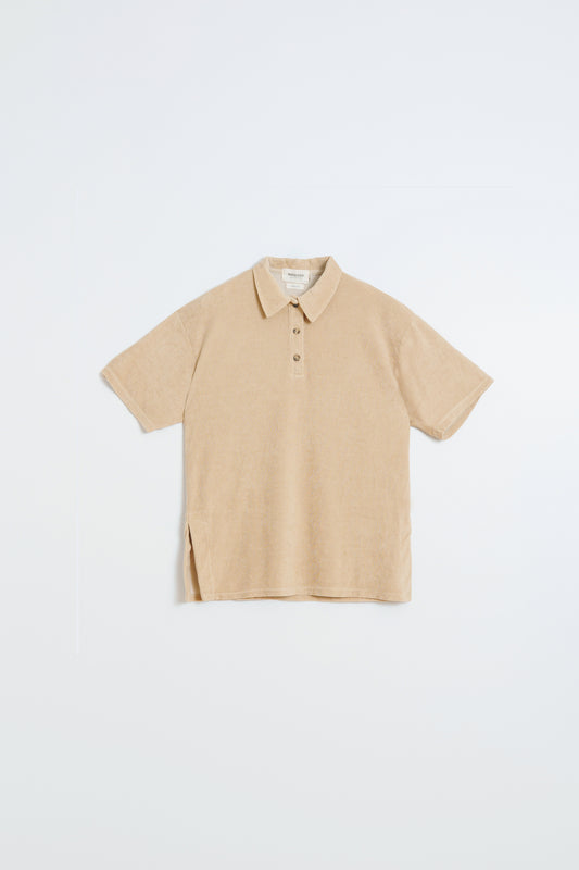 COTTON TERRY POLO WITH SLITS 3