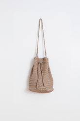 SAC SEAU EN CUIR TRESSÉ