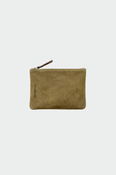 SPLIT-SUEDE TOILETRY BAG