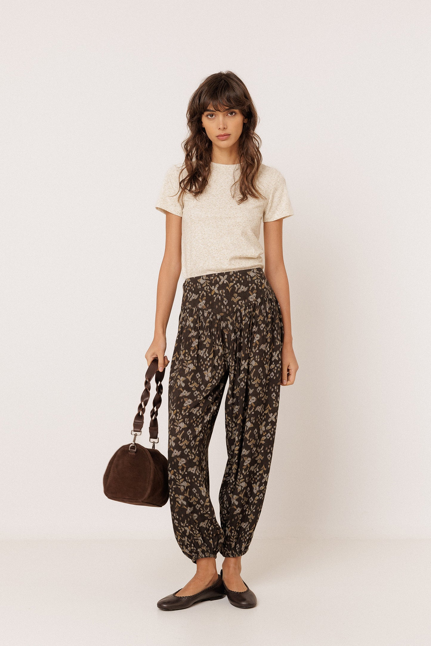 SPLIT-SUEDE SHOULDER BAG