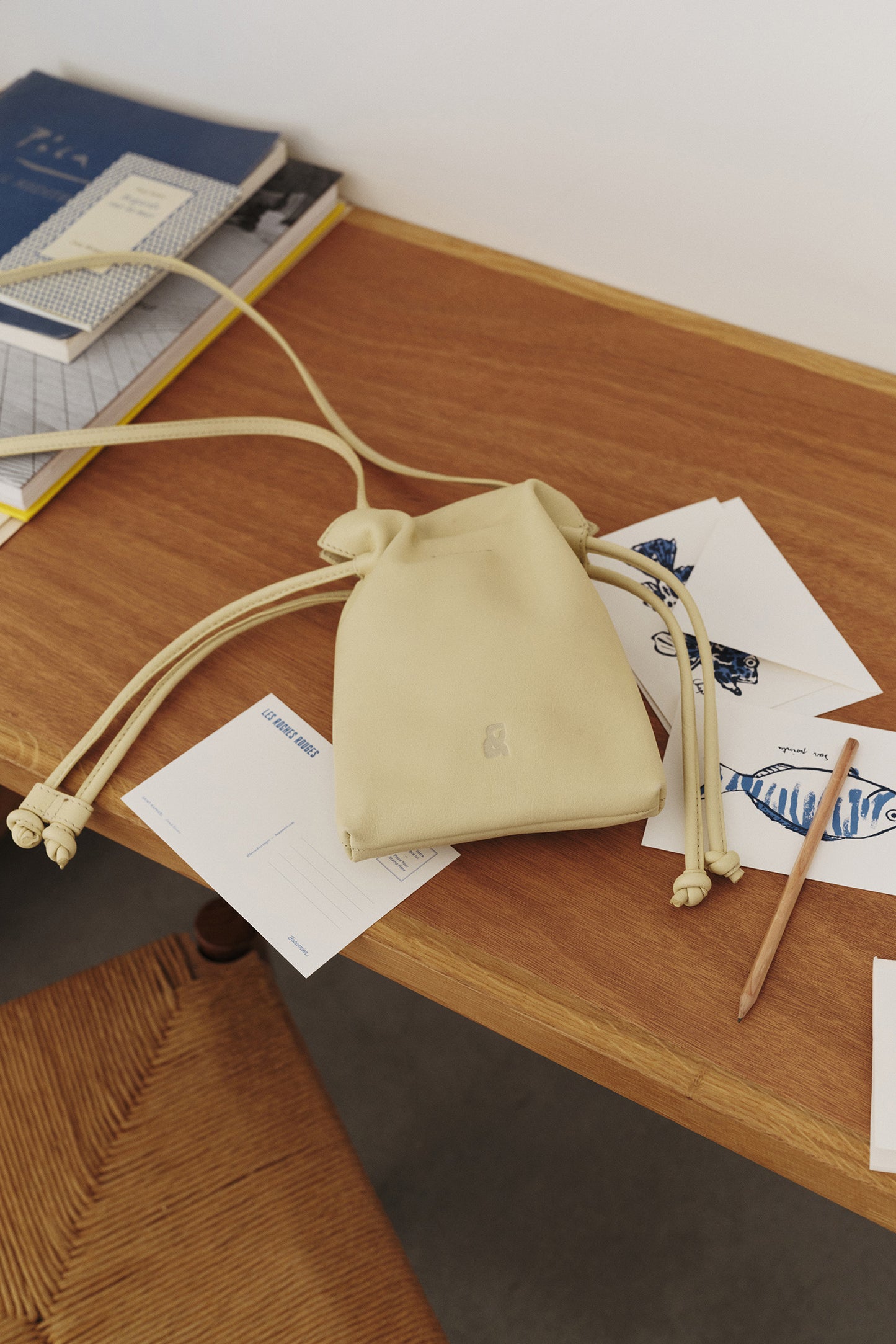 MINI RUCHED-LEATHER BAG