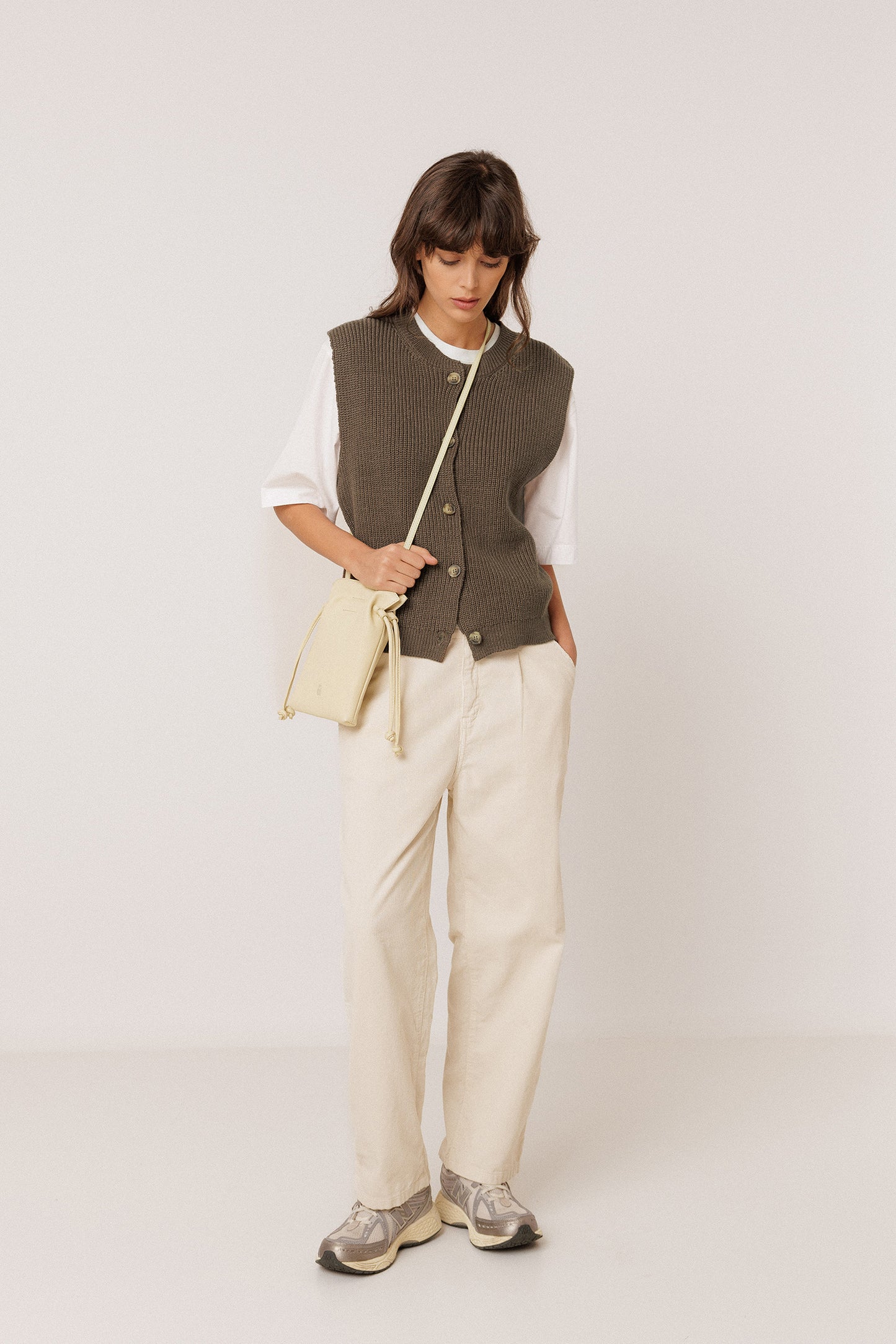 MINI RUCHED-LEATHER BAG
