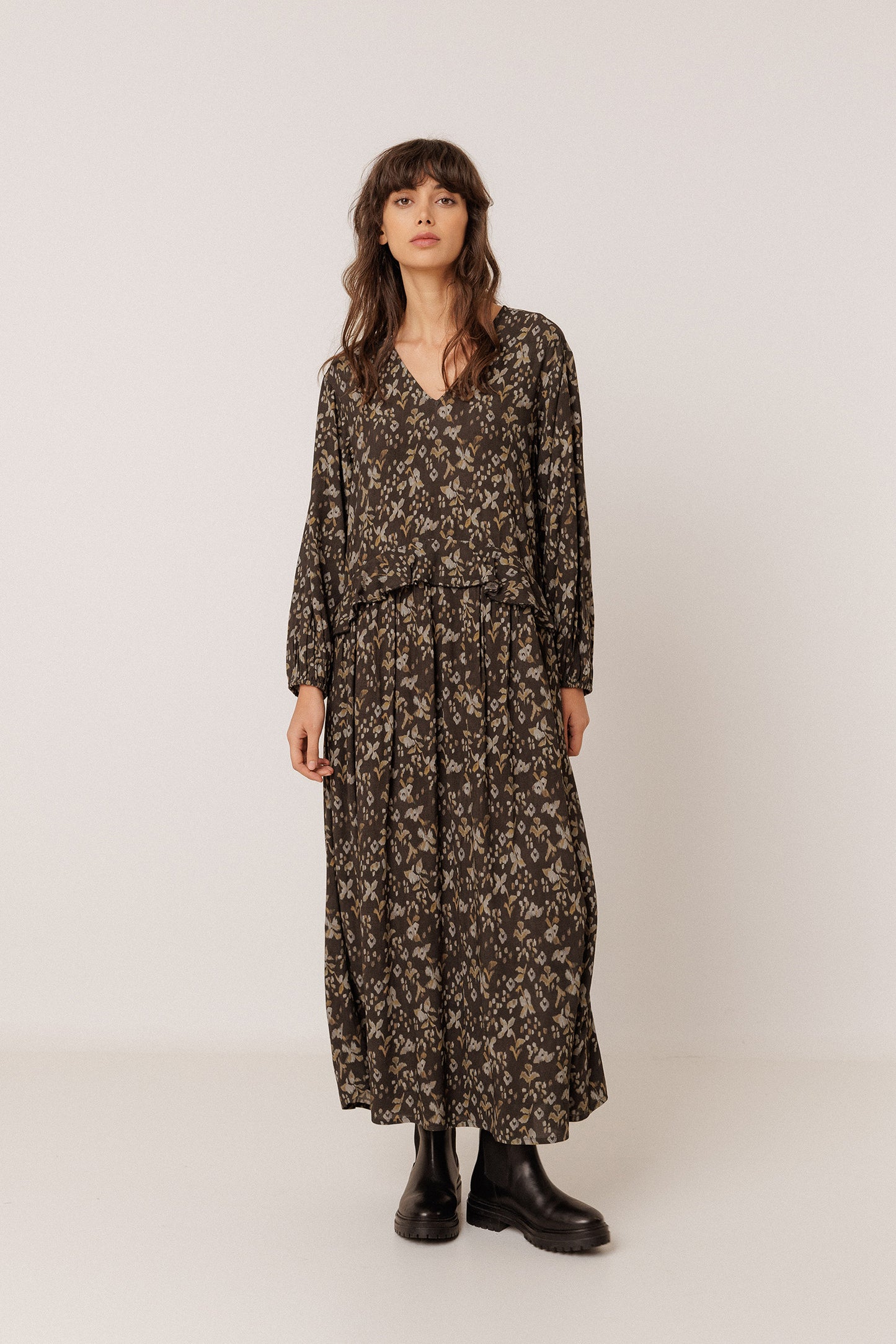 MAXI-VOLUME BOHO DRESS
