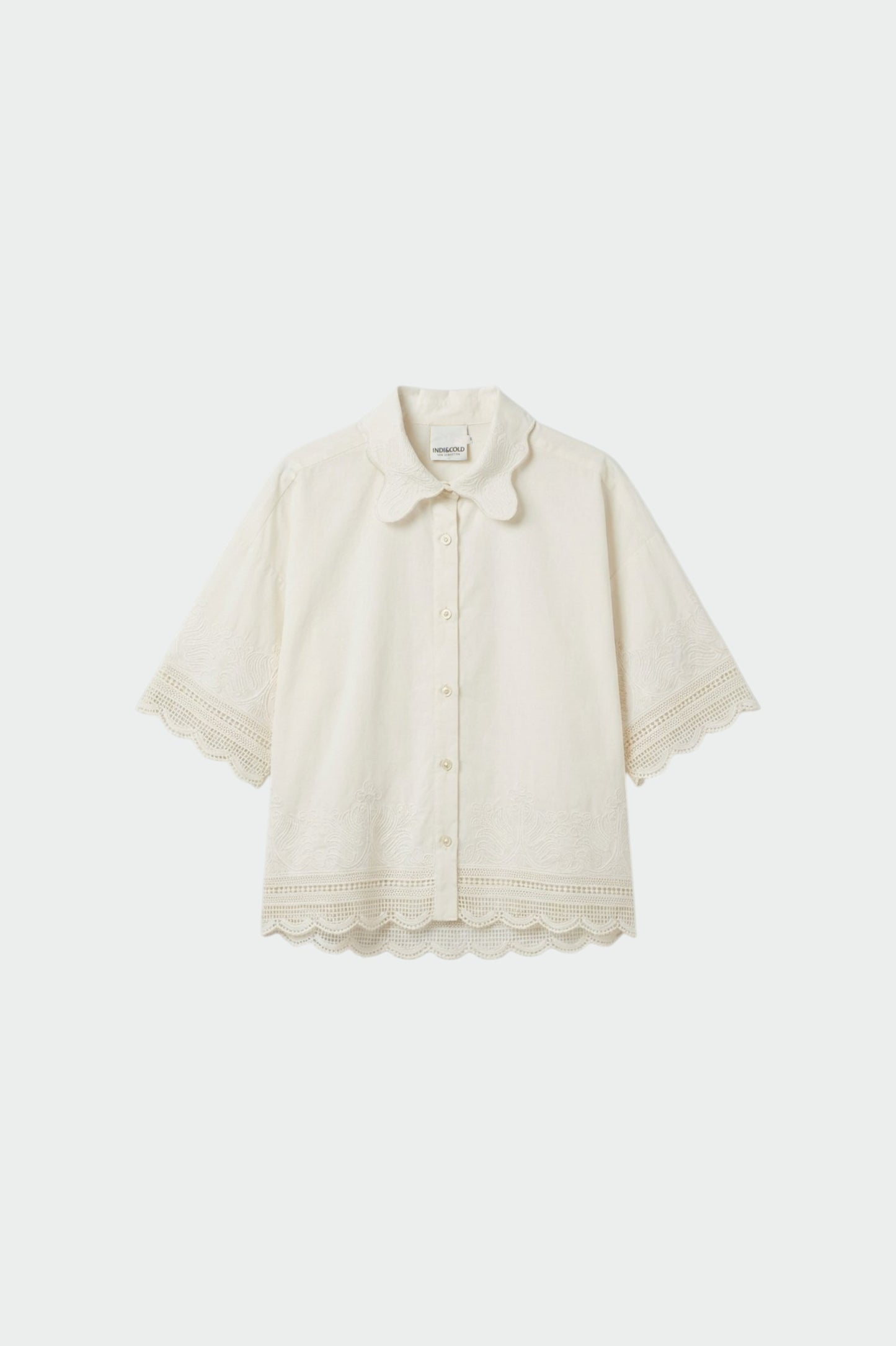 EMBROIDERED POPLIN SHIRT