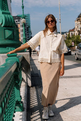 CAMISA BORDADA POPELÍN