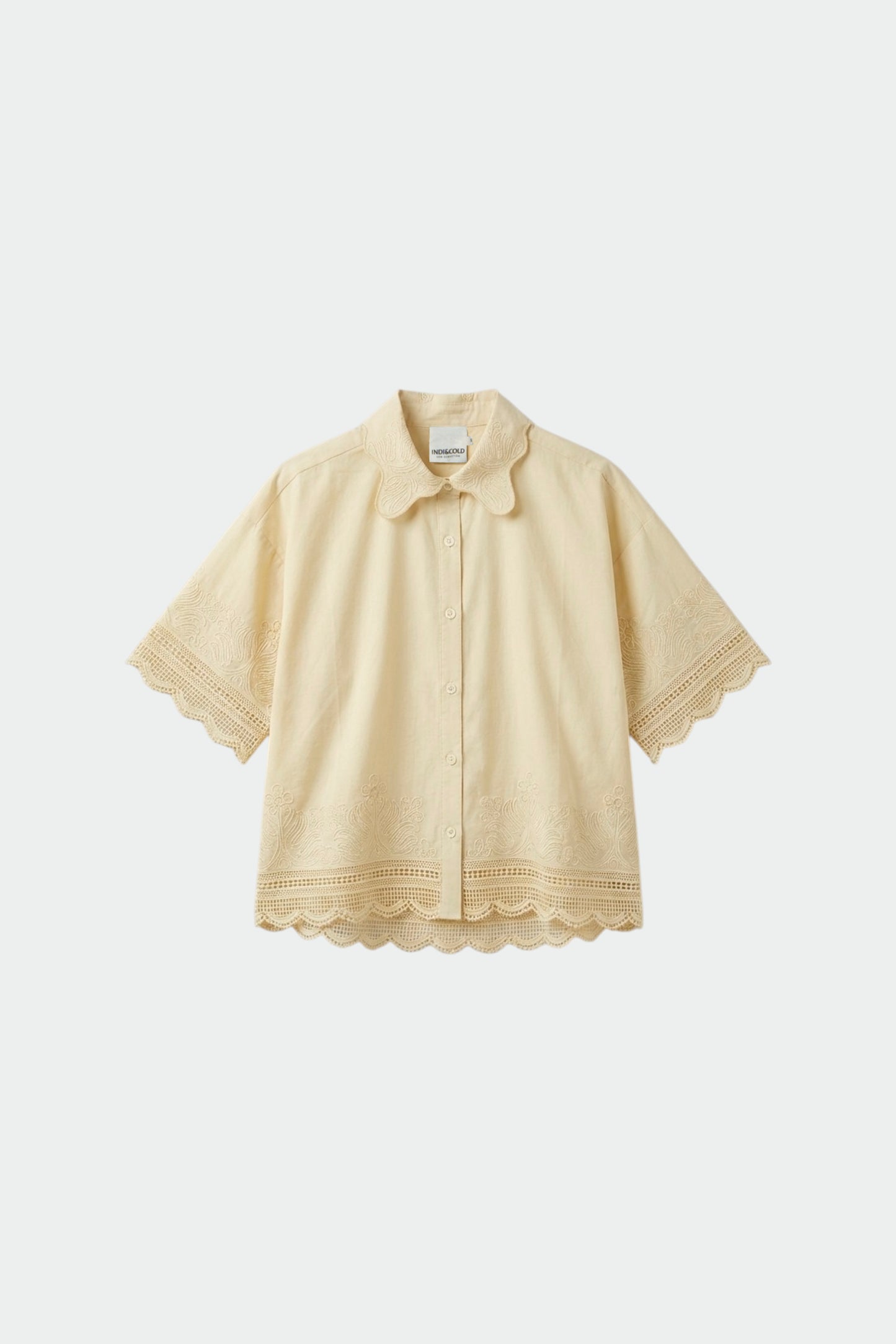 CAMISA BORDADA POPELÍN