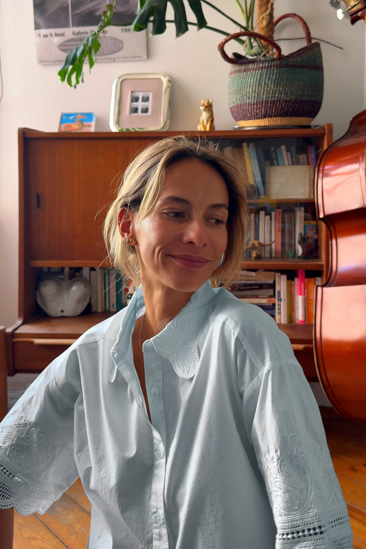 CHEMISE POPELINE BRODÉE 2