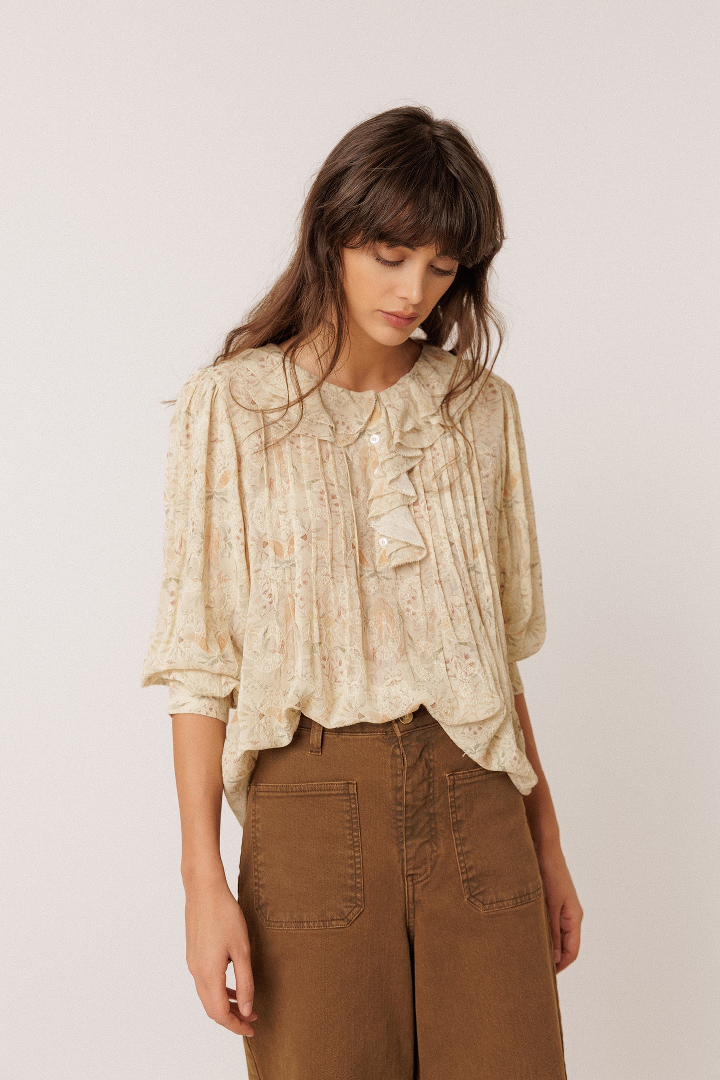 ART DECO PRINT BLOUSE