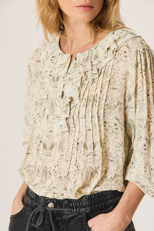 ART DECO PRINT BLOUSE 1