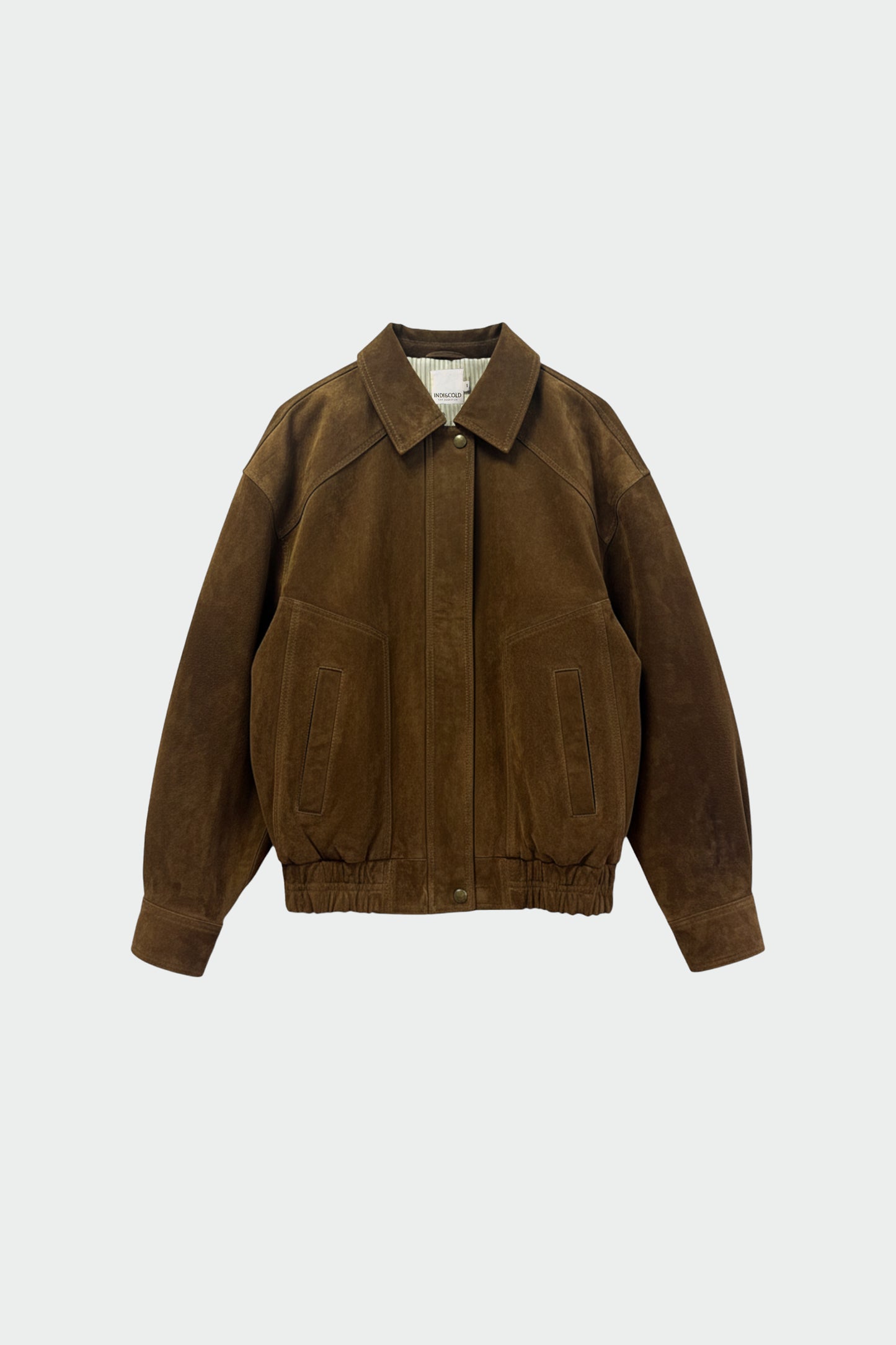 LEATHER BOMBER JACKET