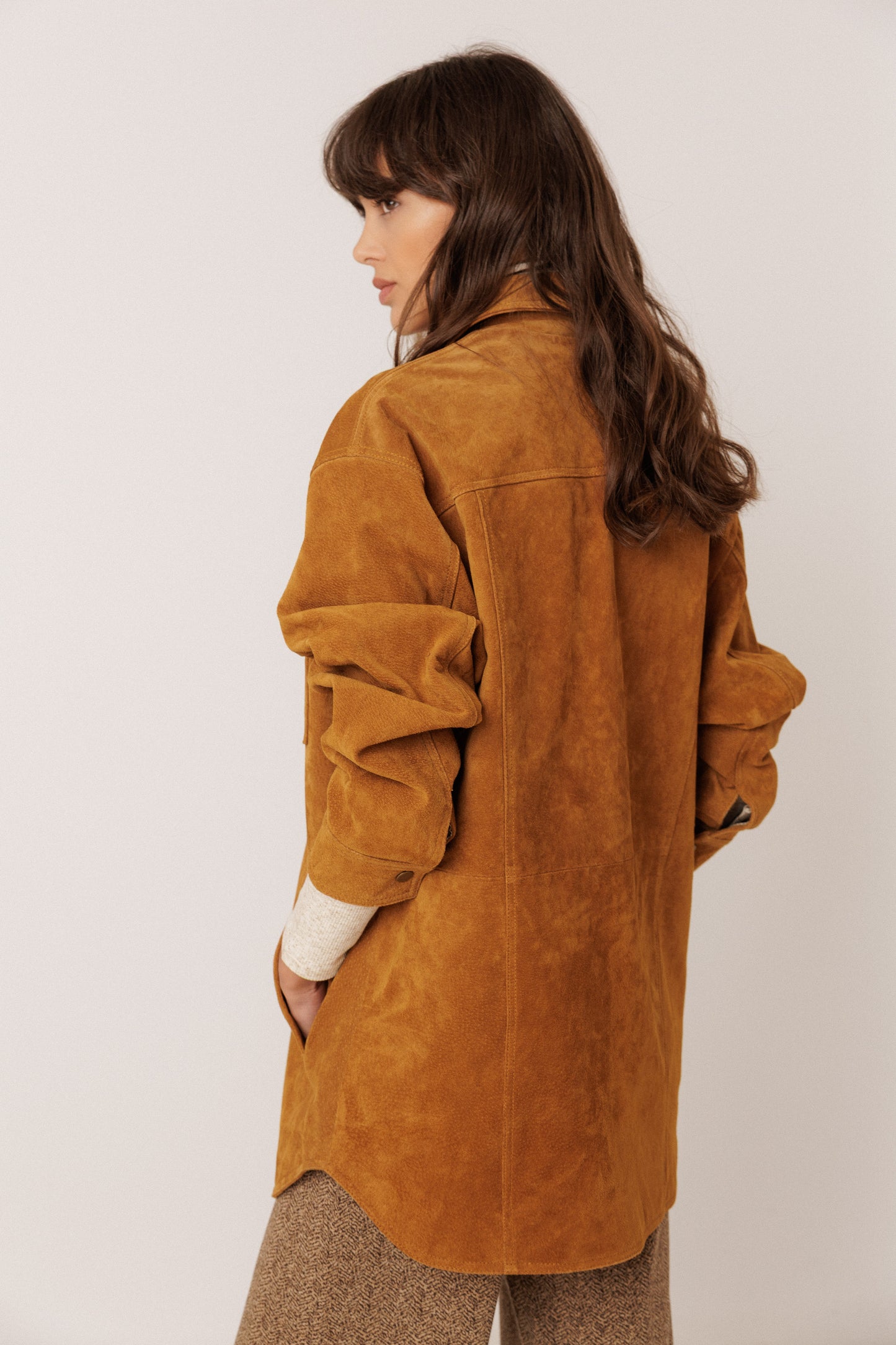 LEATHER POCKET PARKA