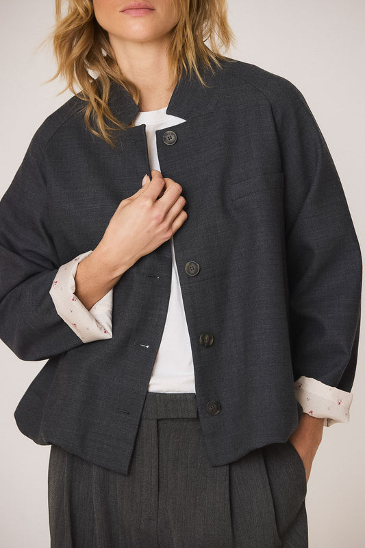 JACKET WITH  ELASTIC HEM 5