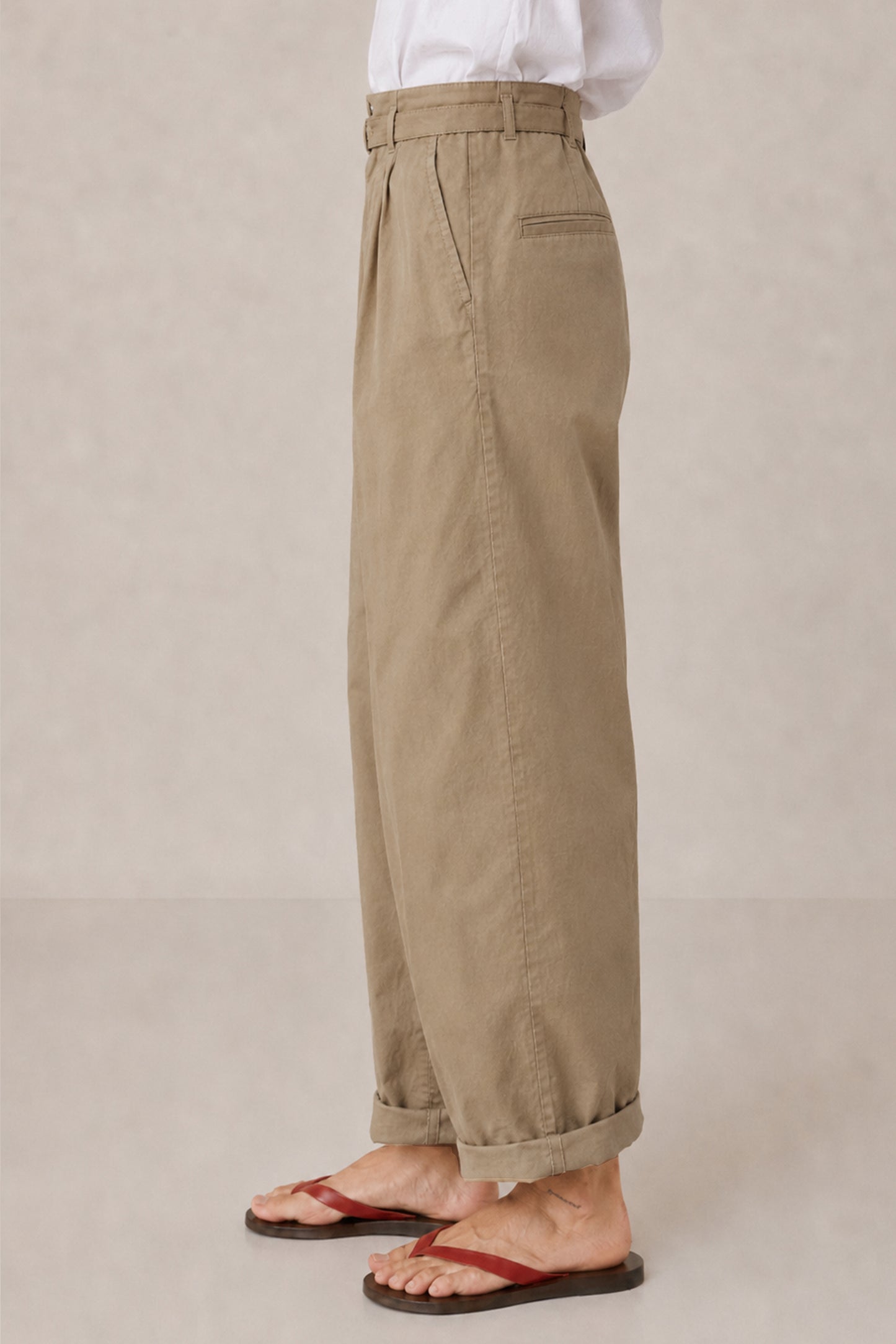 PANTALÓN CARROT POPELÍN