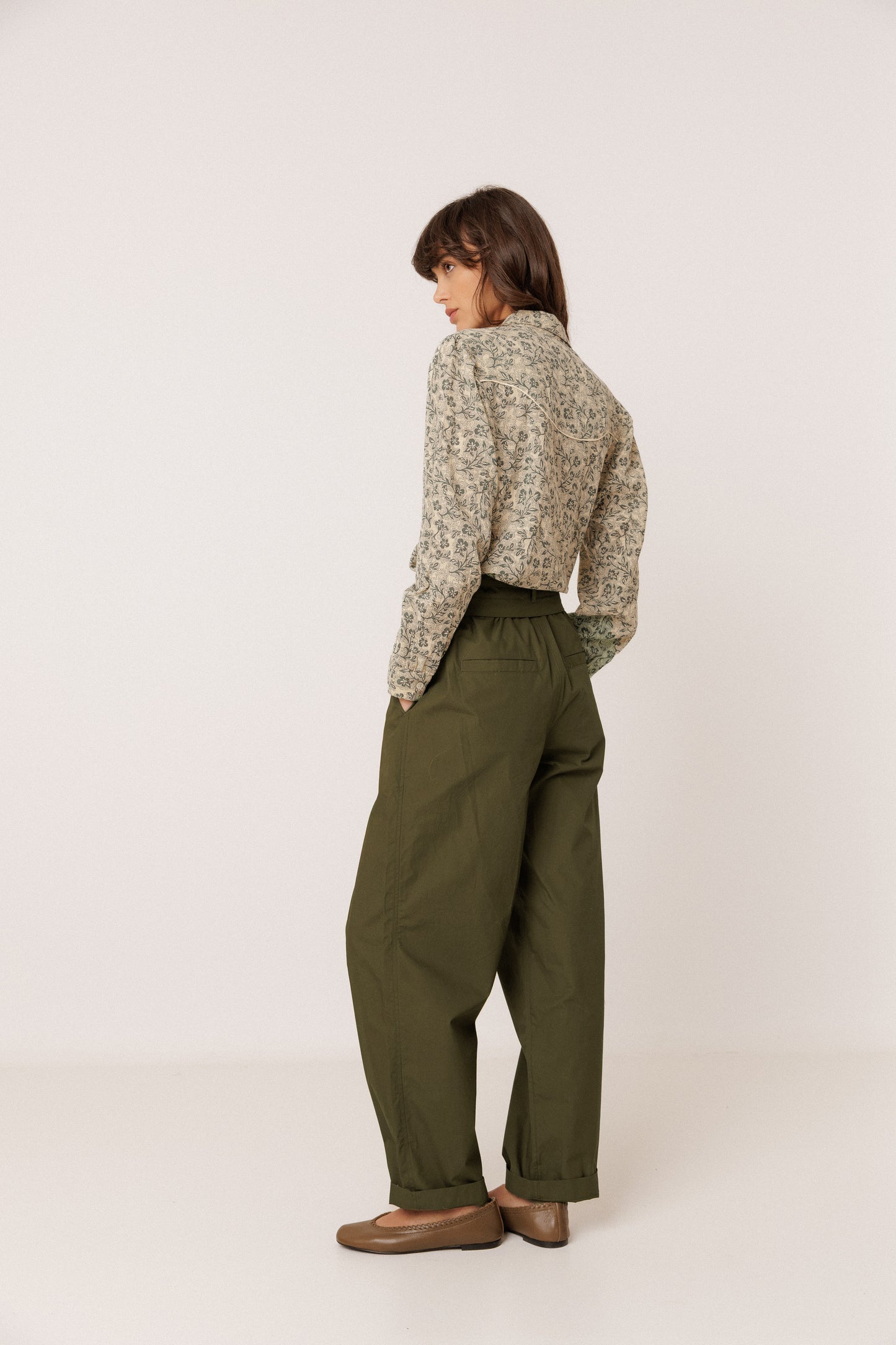 PANTALÓN CARROT POPELÍN