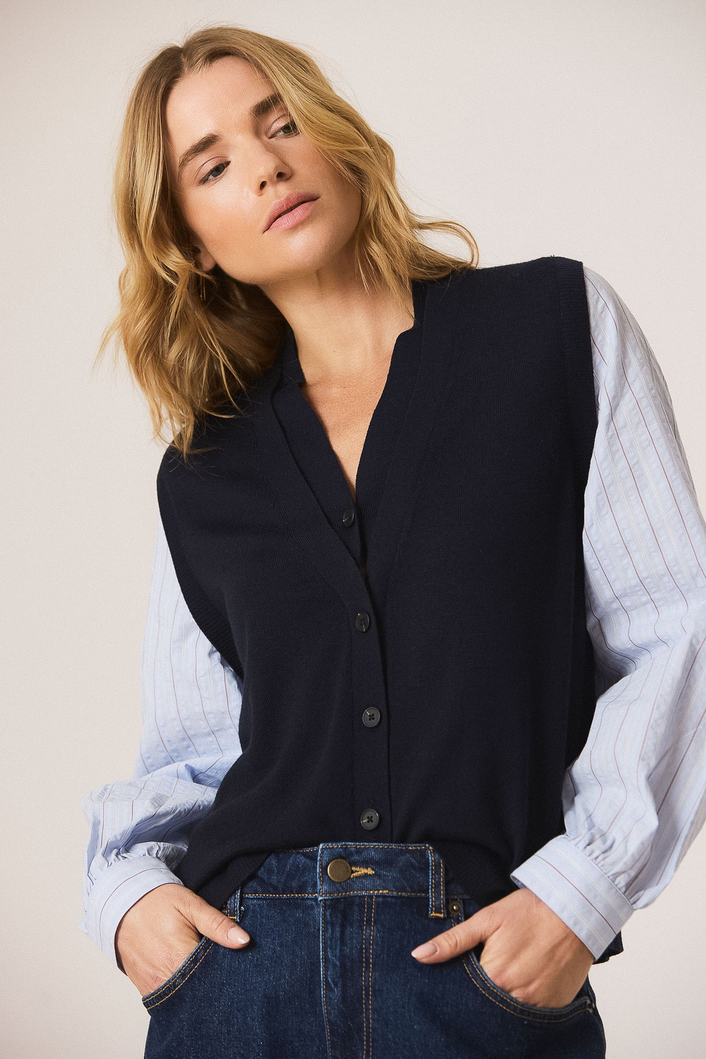 100% MERINO DOUBLE-EFFECT JACKET