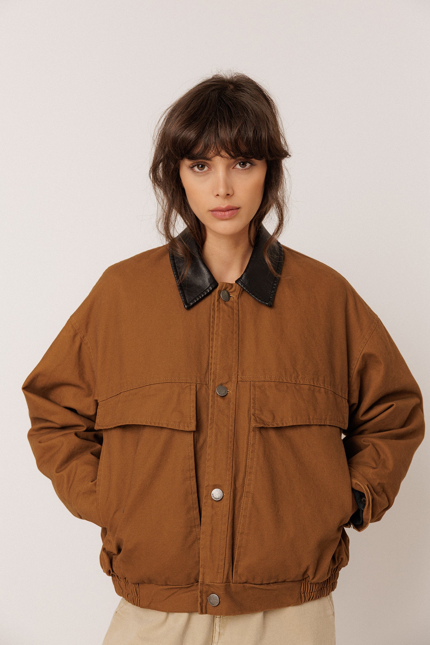 WASHED-EFFECT QUILTED JACKET