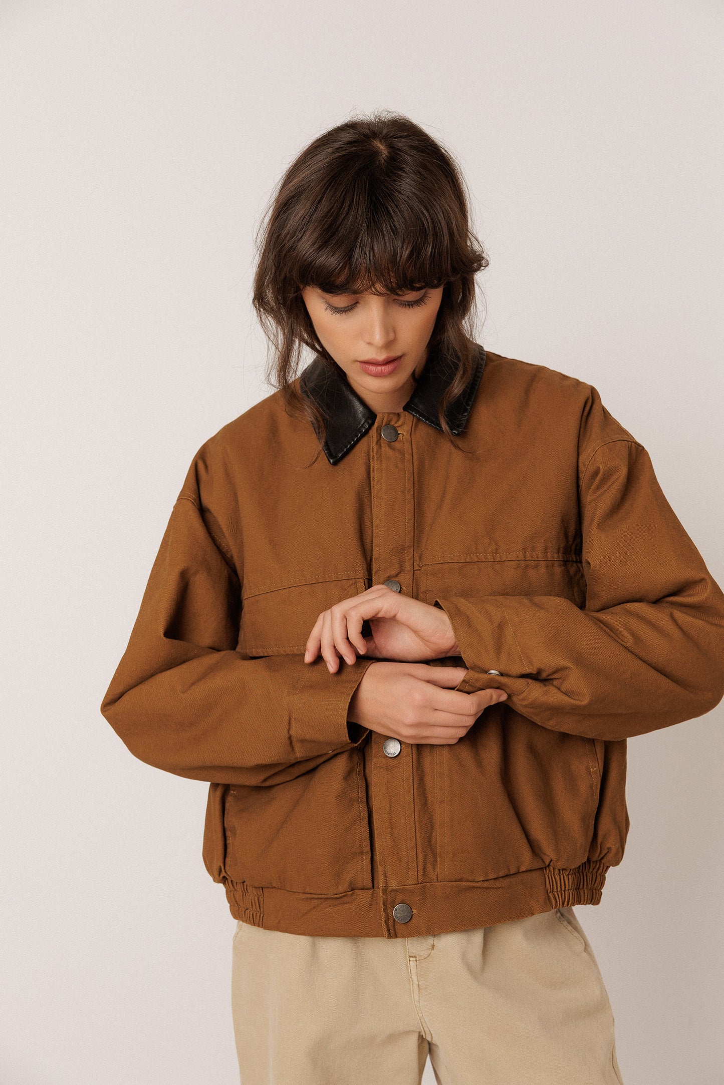 WASHED-EFFECT QUILTED JACKET