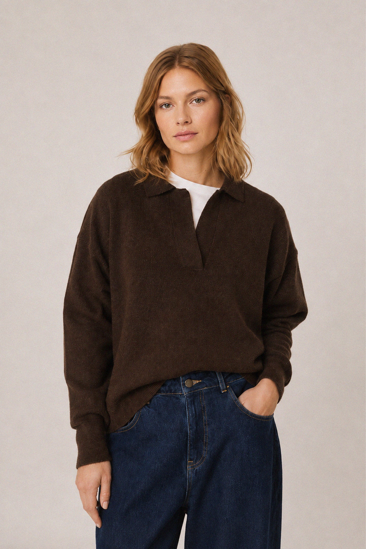 PULL POLO CHINÉ