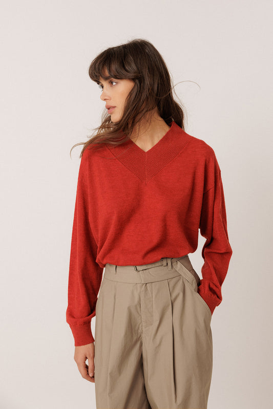 KNITTED SWEATER WITH ALPACA 1