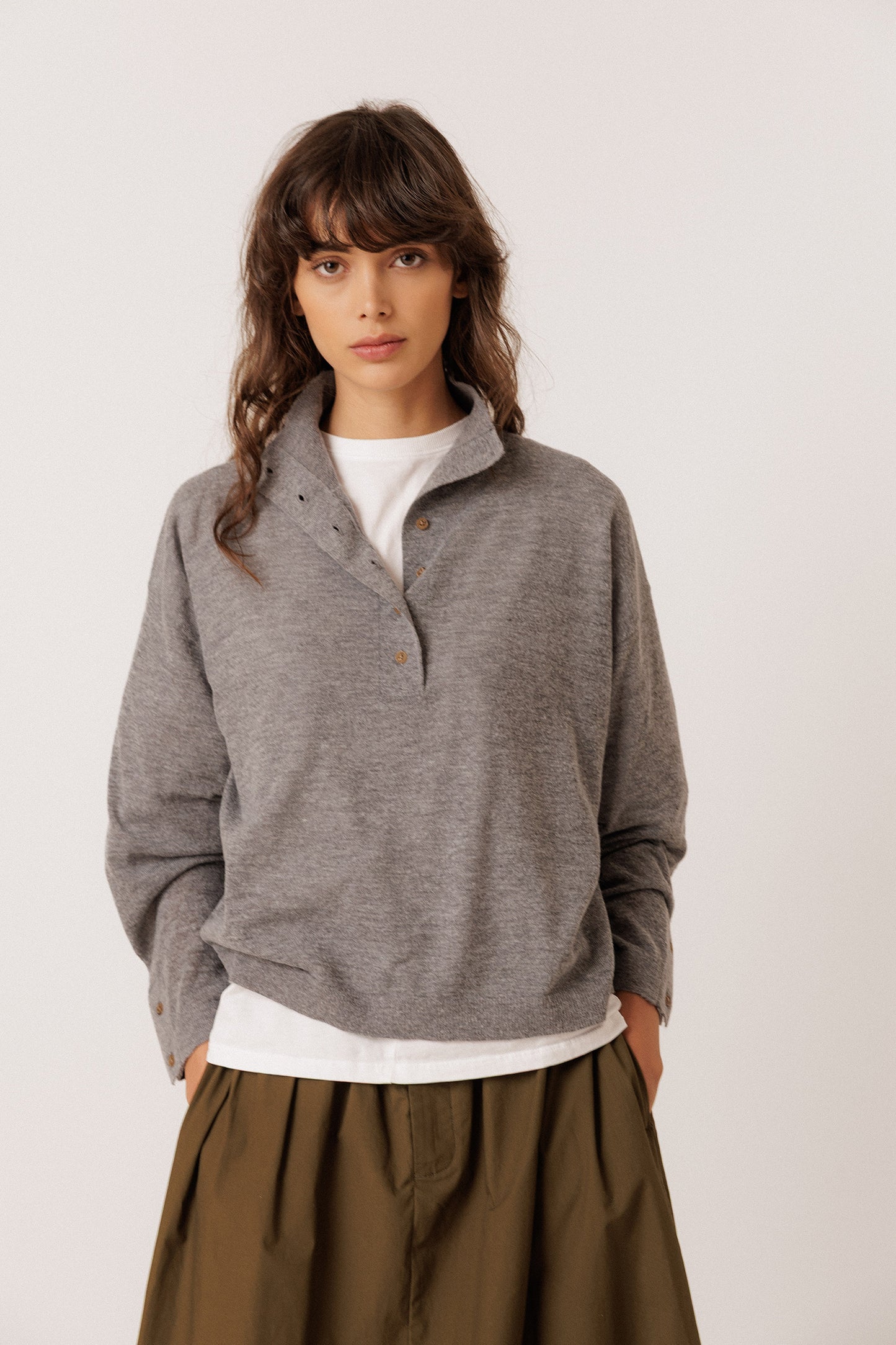 BOXY SWEATER WITH ALPACA