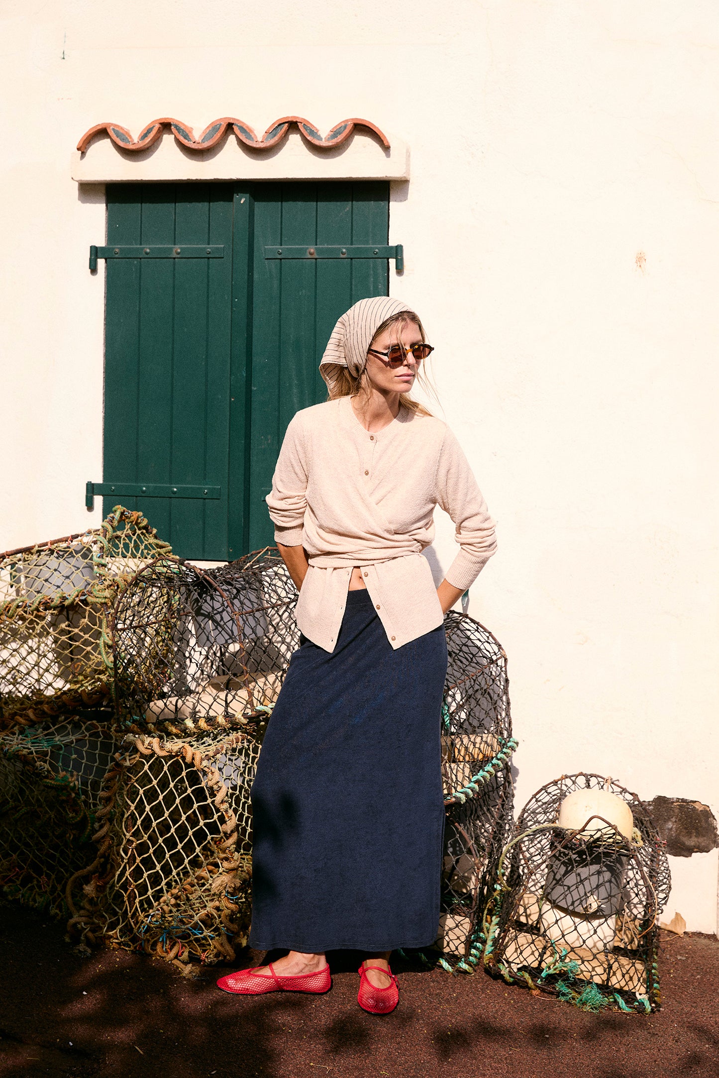 FINE-KNIT WRAP CARDIGAN