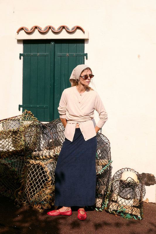 FINE-KNIT WRAP CARDIGAN 1