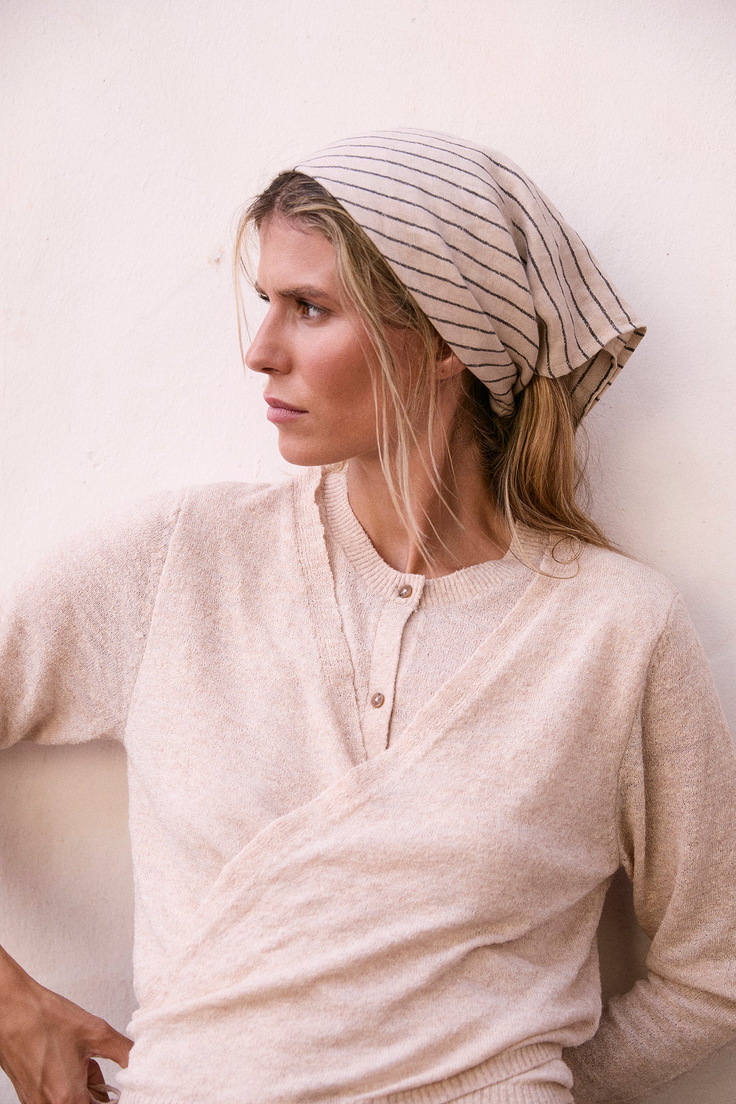 FINE-KNIT WRAP CARDIGAN