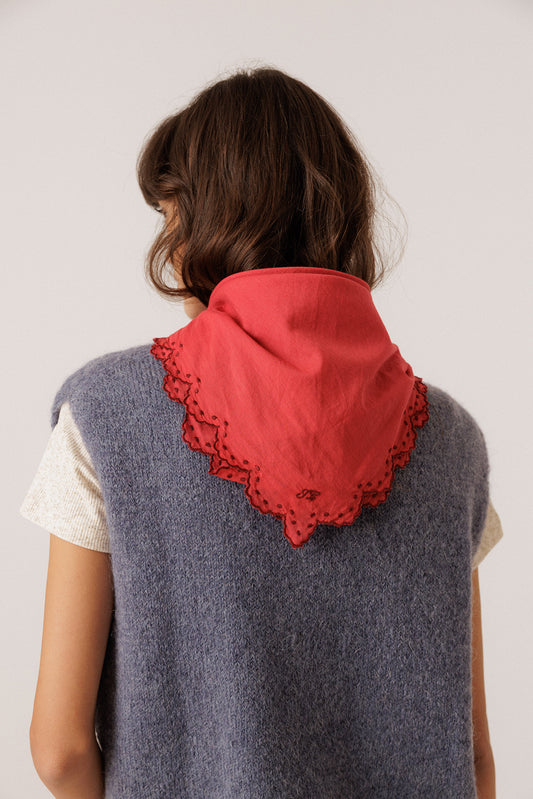 EMBROIDERED VOILE HANDKERCHIEF 2