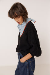 BANDANA CON REMATES CROCHET
