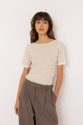 CAMISETA SLIM JACQUARD CIRCULAR