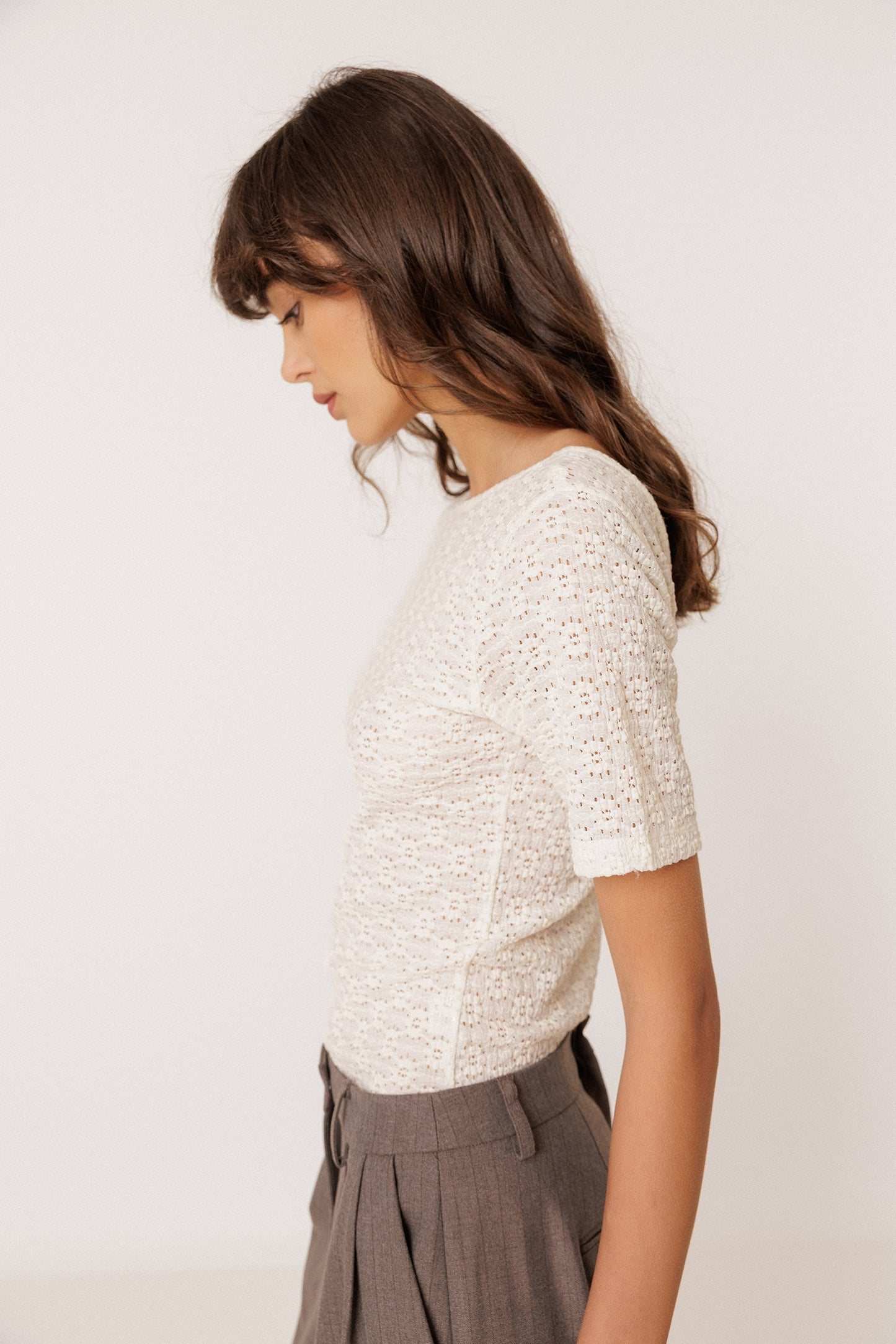 CAMISETA SLIM JACQUARD CIRCULAR
