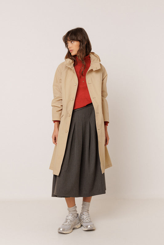CASUAL TRENCH COAT IN TECHNICAL FABRIC 2