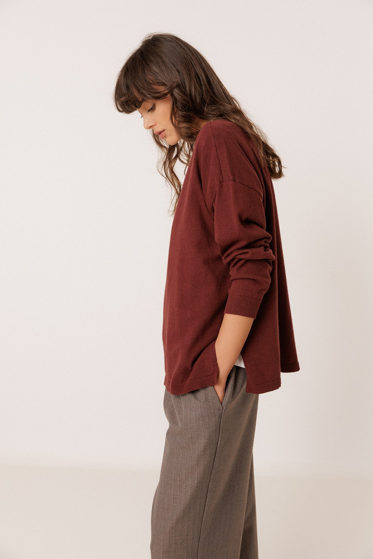BASIC SWEATER WITH CASHMERE