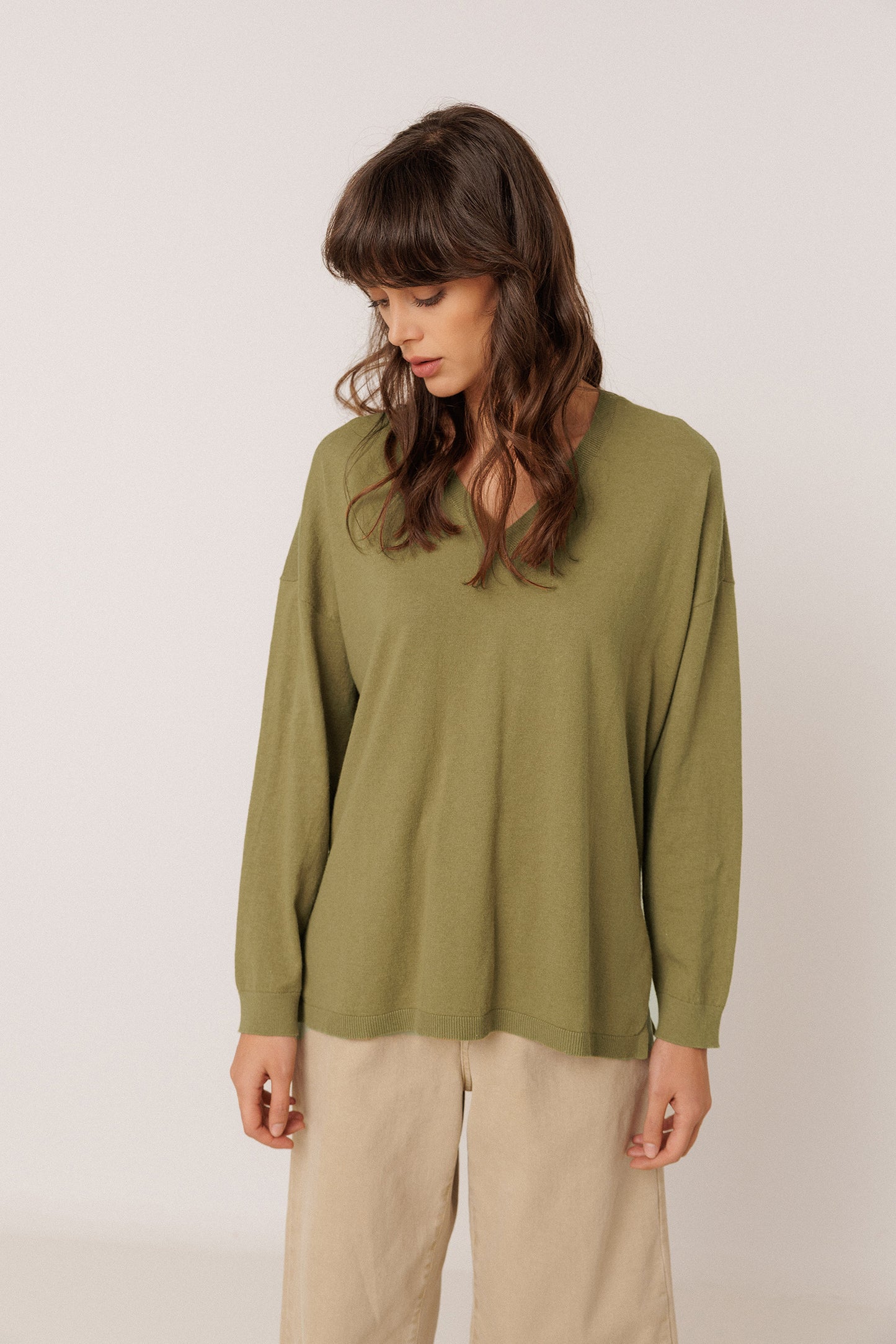 BASIC SWEATER WITH CASHMERE