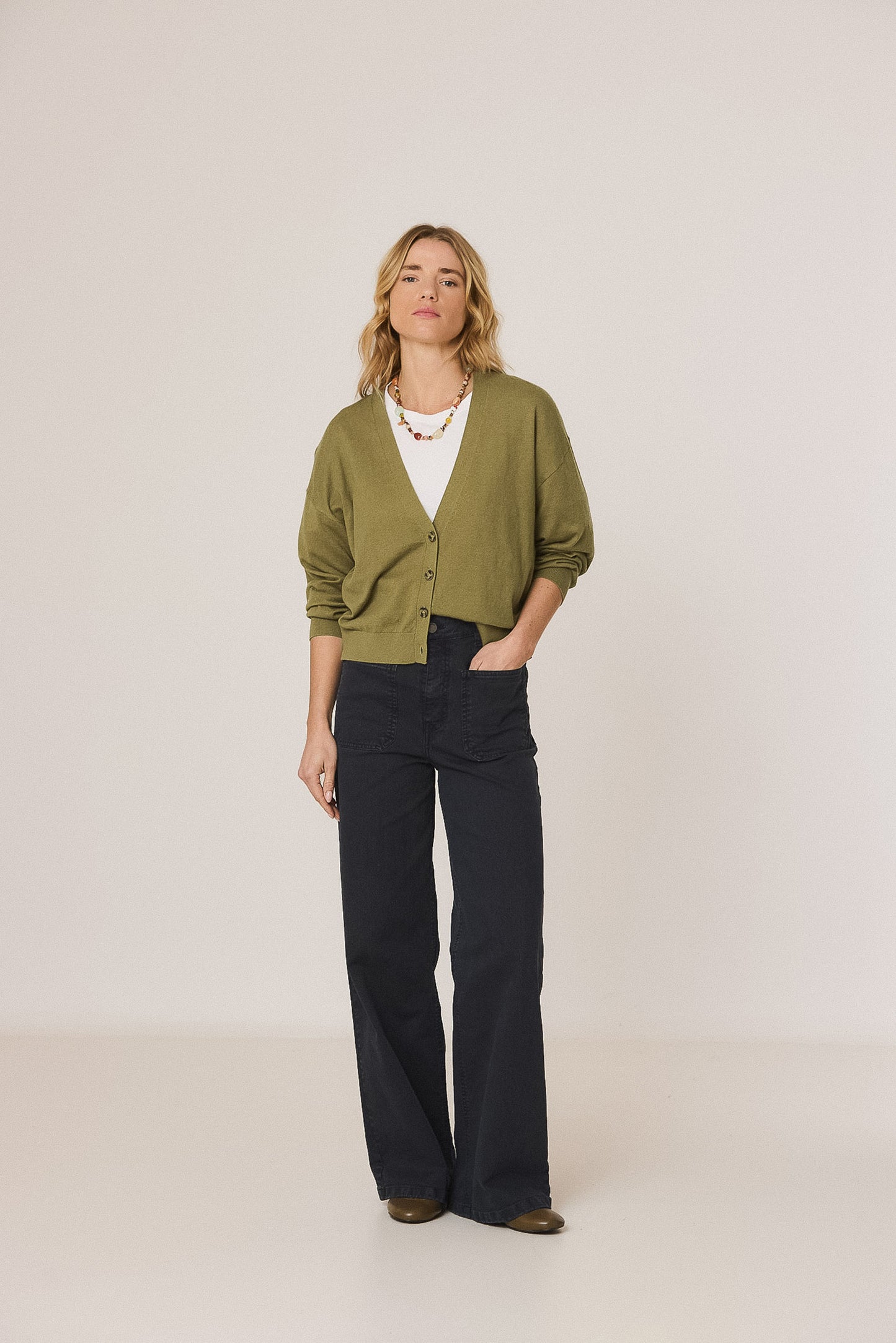 CHAQUETA BÁSICA CON CASHMERE