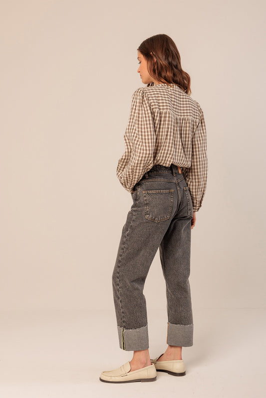 TURNED DENIM PANTS 4