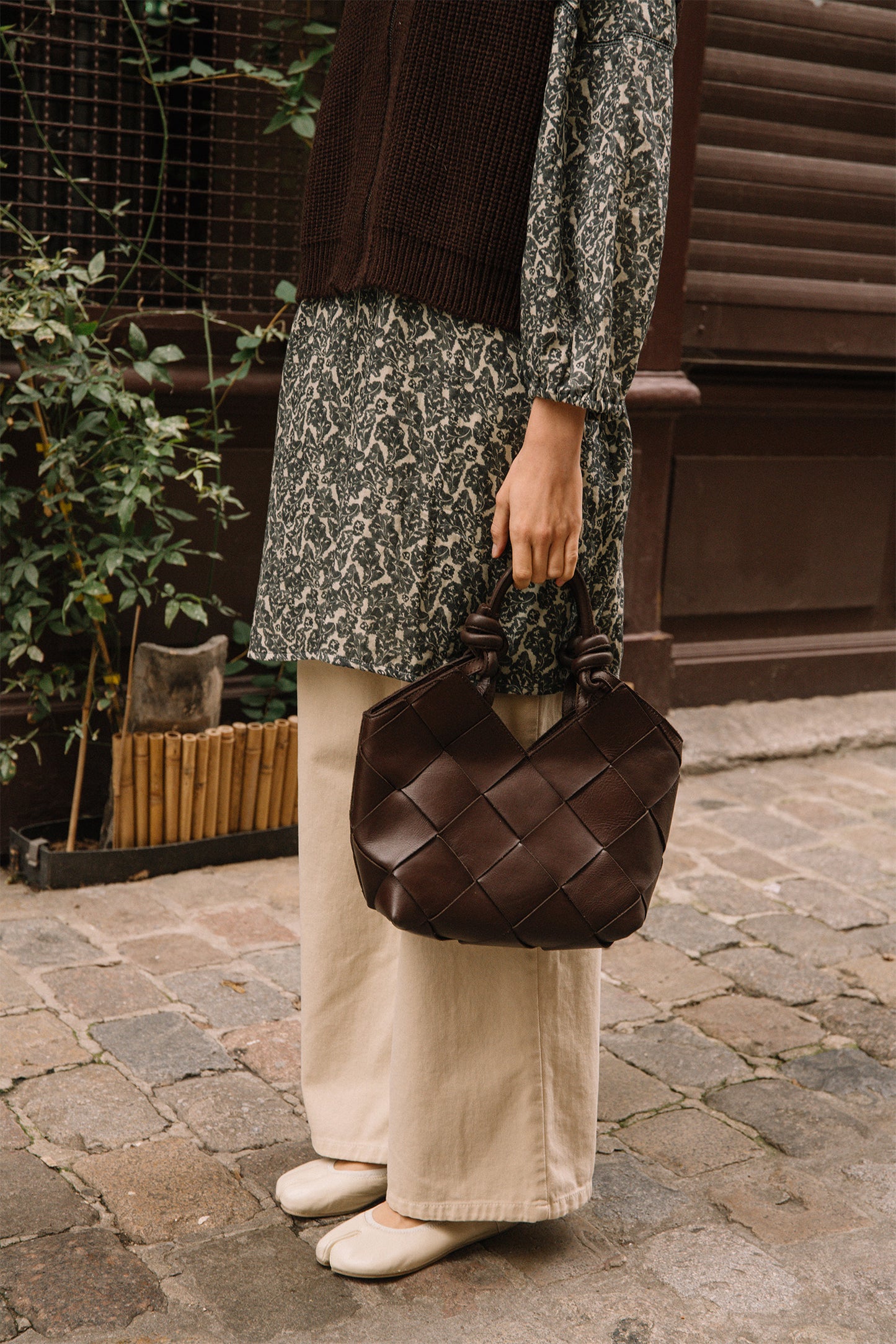 [CL] KNOTTED LEATHER BAG