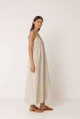 VESTIDO VICHY TIRANTE